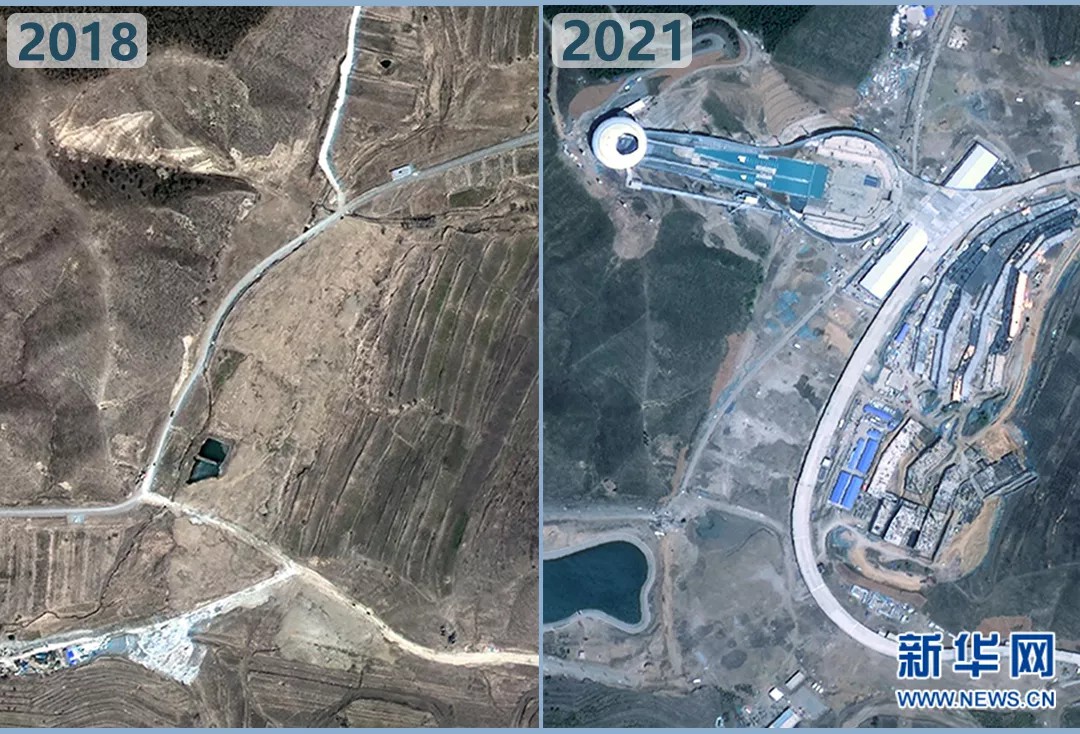 衛(wèi)星見(jiàn)證，這里如何變身“冬奧小城”