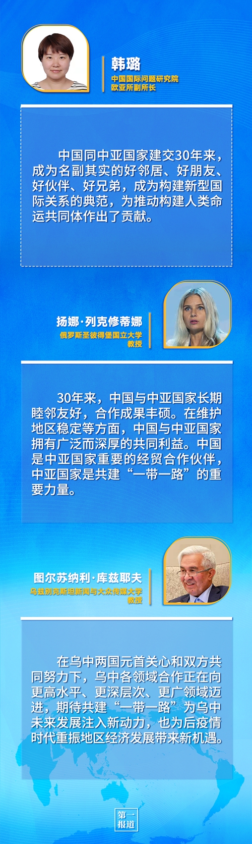 第一報(bào)道 | 建交三十年，習(xí)主席這樣評(píng)價(jià)與中亞五國(guó)關(guān)系