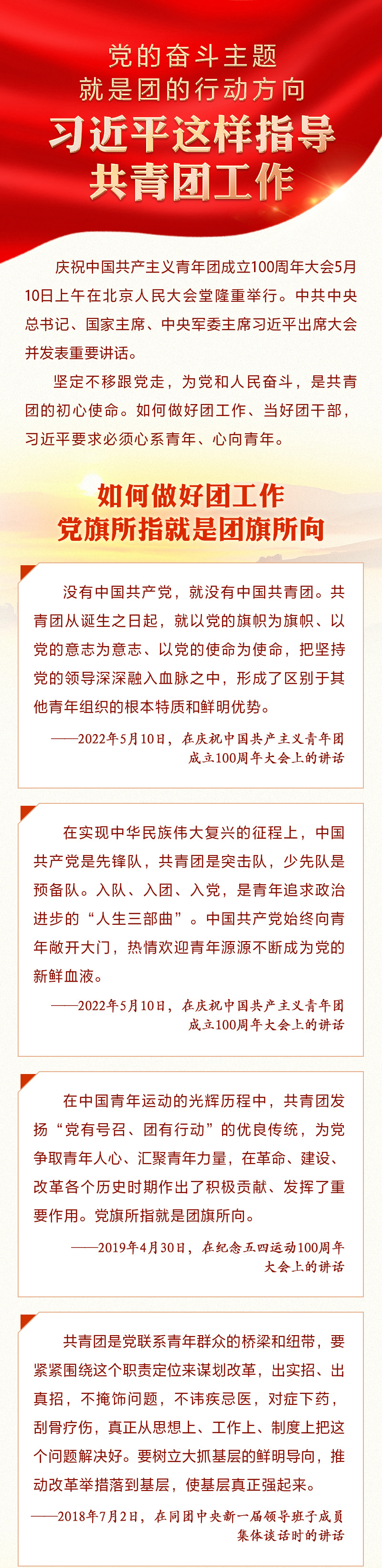 黨的奮斗主題就是團的行動方向 習近平這樣指導共青團工作