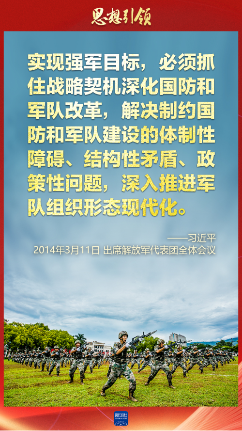 思想引領(lǐng)｜兩會上，習主席這樣談強軍之路