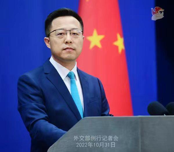 外交部發(fā)言人趙立堅。 薛偉 攝