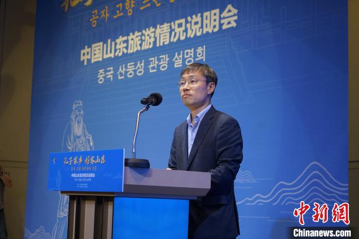 首爾市政府觀光體育局局長(zhǎng)金英渙致辭?！⑿?攝