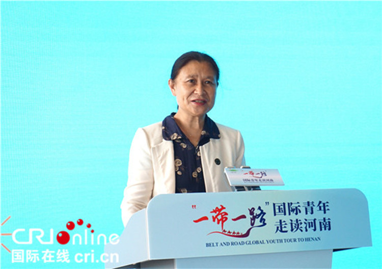 中國人民對外友好協(xié)會二級巡視員李冬梅致辭。賈親親 攝