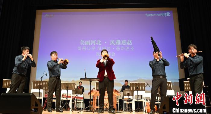 圖為音樂會(huì)現(xiàn)場?！∈谞栔袊幕行墓﹫D