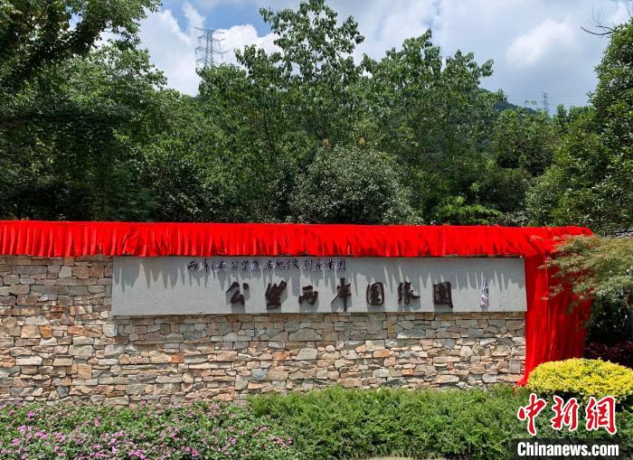 “公望兩岸圓緣園”開園?！」溻?攝