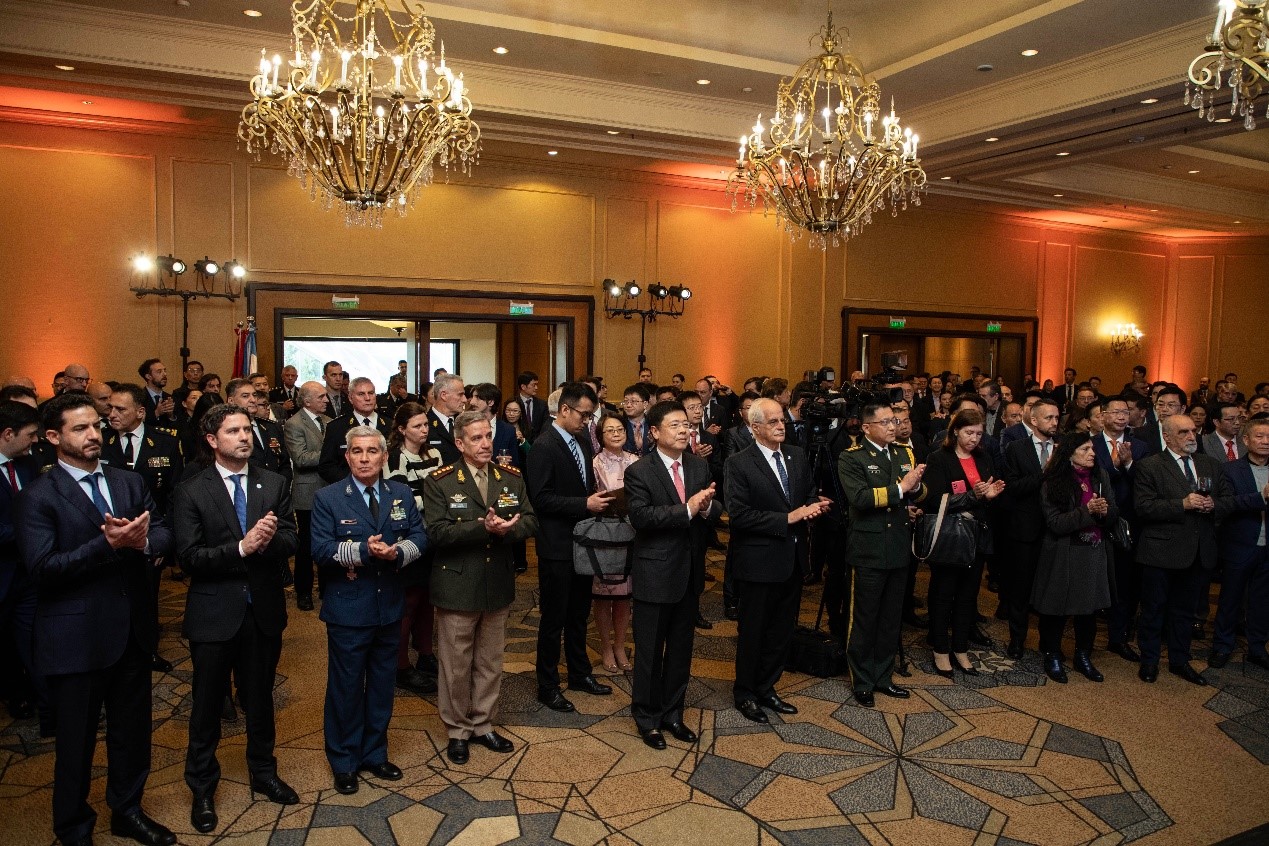 招待會現(xiàn)場氣氛熱烈友好。中國駐阿根廷大使館供圖