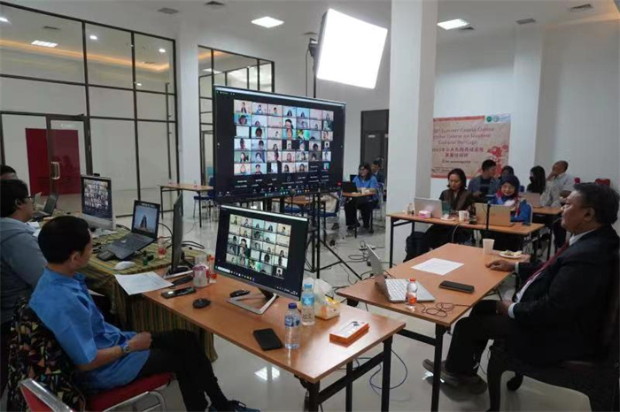 活動(dòng)現(xiàn)場(chǎng)。供圖：印尼三一一大學(xué)孔子學(xué)院