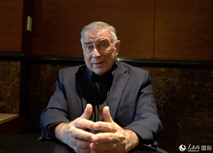 美中航空遺產(chǎn)基金會(huì)主席杰弗里·格林接受人民網(wǎng)專訪。 人民網(wǎng) 趙瞳攝