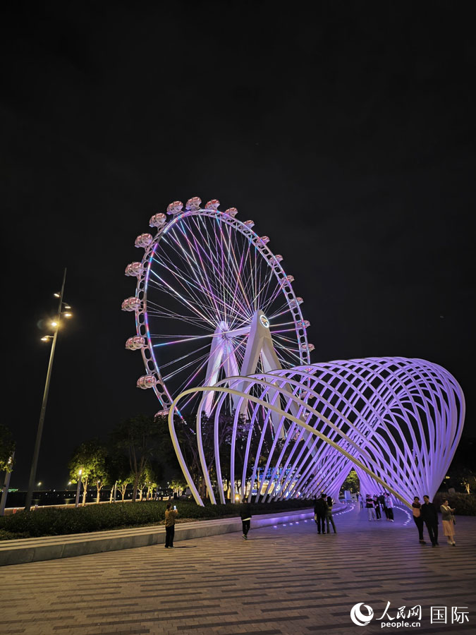 灣區(qū)之光摩天輪。人民網 田易攝