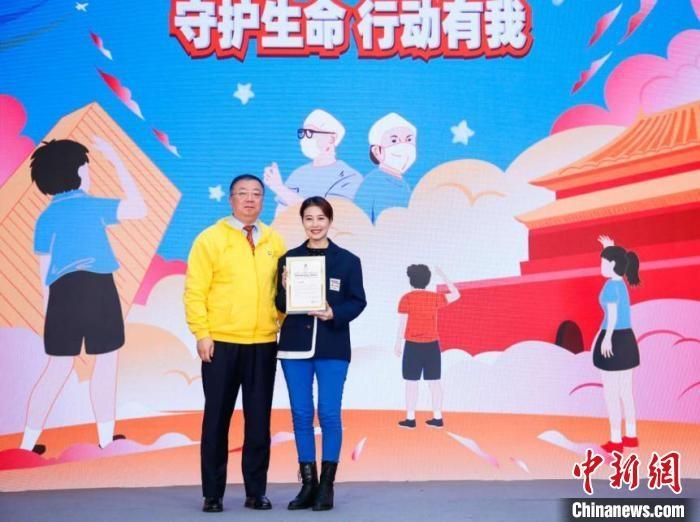 演員周海媚受邀參與公益活動(dòng)?！」鶆P敏 攝