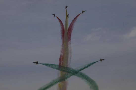 飛行表演現(xiàn)場。王曉東 攝