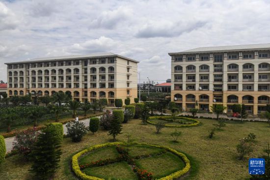 這是2024年2月16日在埃塞俄比亞杜凱姆市拍攝的東方工業(yè)園。 新華社記者 李亞輝 攝