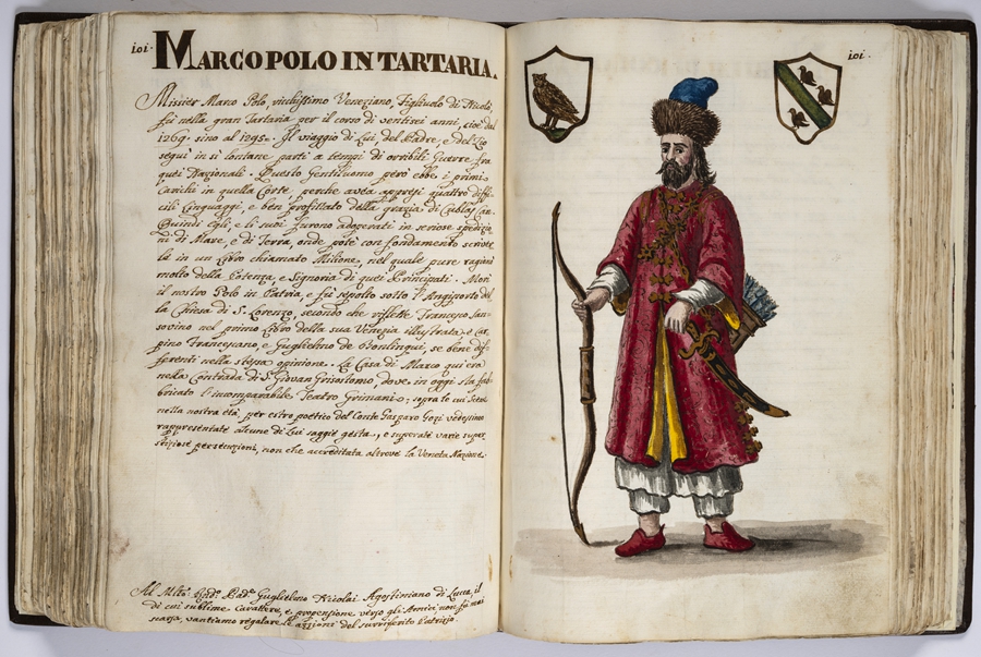 “馬可·波羅的世界”展覽的部分展品。威尼斯市立博物館基金會供圖