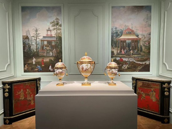 路易十五王后瑪麗·萊什琴斯卡的“中國(guó)人廳”。新華社記者徐壯 攝