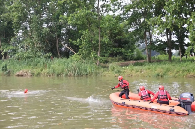 演習(xí)現(xiàn)場(chǎng)。四川省應(yīng)急管理廳供圖