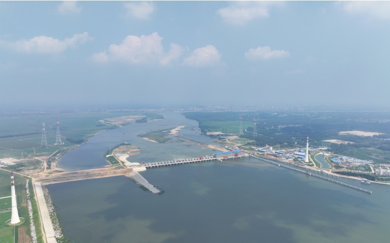 碾盤山水利水電樞紐工程。湖北省水利廳供圖