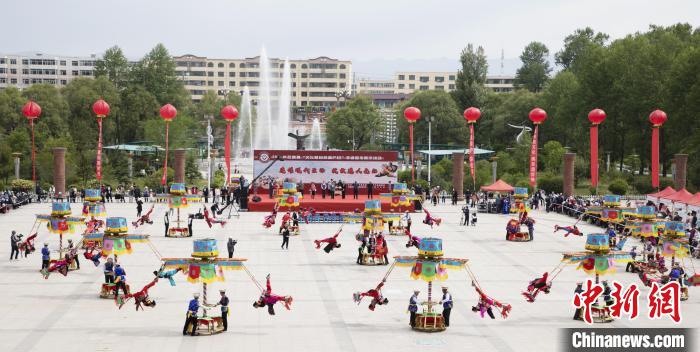 圖為青海省海東市非遺展示。(資料圖) 海東市文體旅游廣電局 供圖