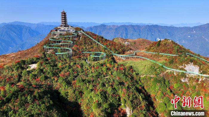 巴山大峽谷彩林迎來最佳觀賞期?！∫κ?攝