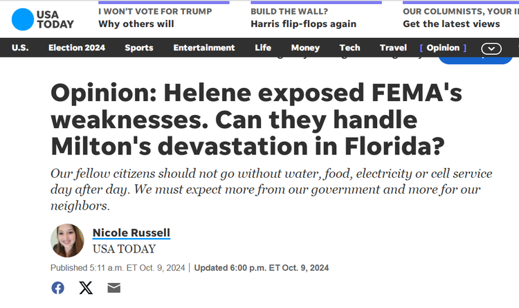 美媒:颶風(fēng)肆虐折射出美國(guó)基礎(chǔ)設(shè)施薄弱弊端