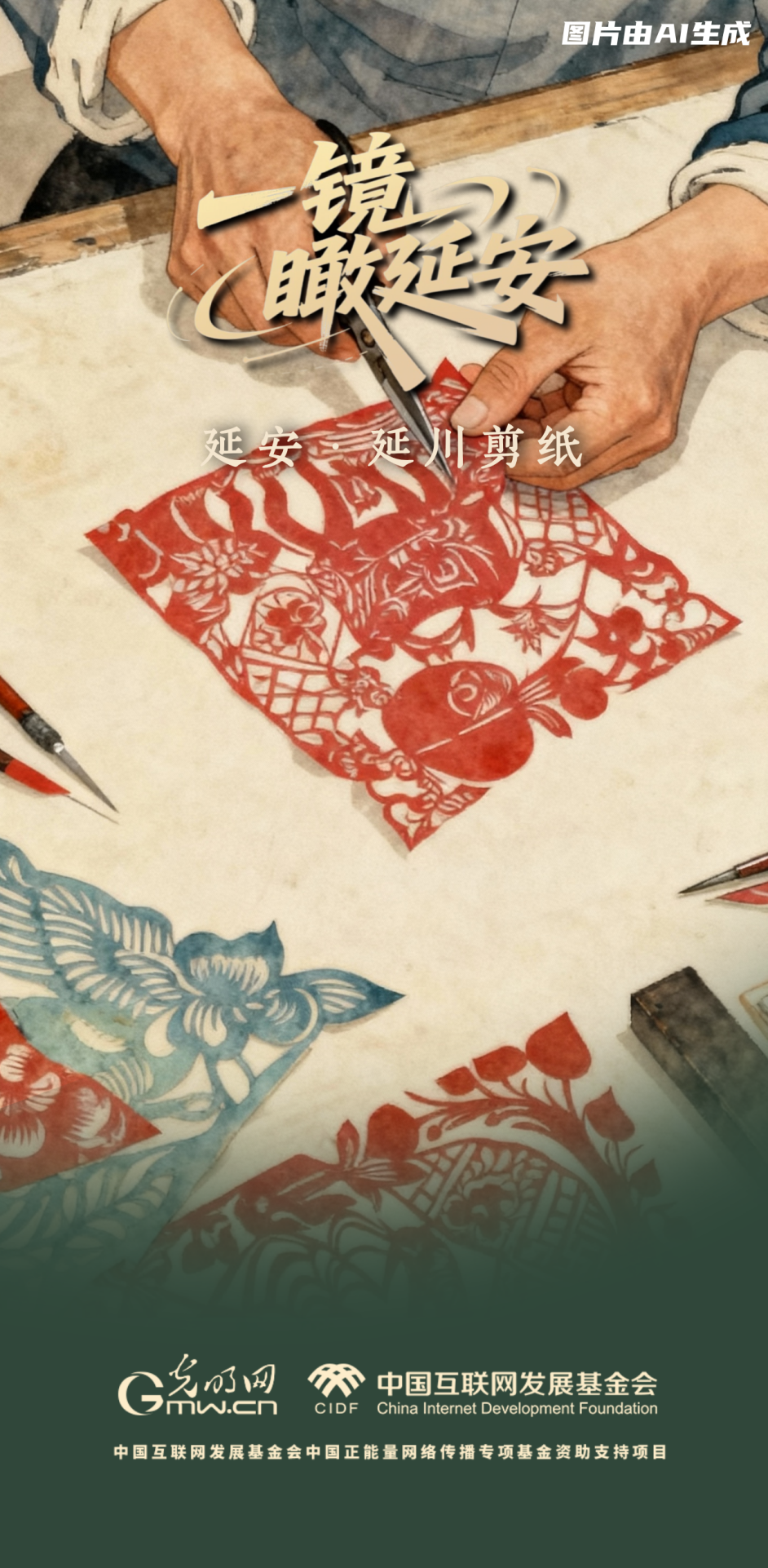 【一鏡瞰延安·AI海報】跟著這些非遺文化，感受老區(qū)風(fēng)土人情