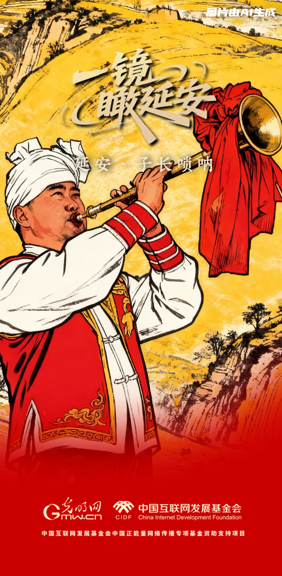 【一鏡瞰延安·AI海報】跟著這些非遺文化，感受老區(qū)風(fēng)土人情