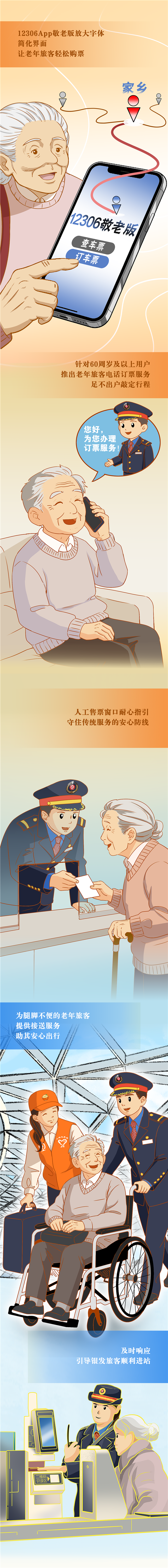 【騏驥迎新】漫評丨適老化服務(wù)讓春運歸途更有溫度