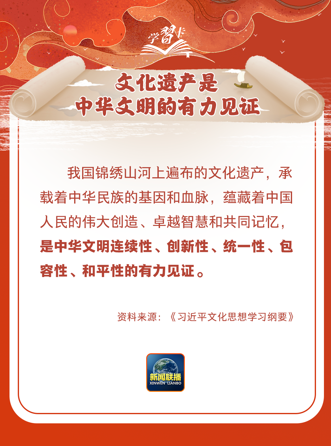 學(xué)習(xí)卡丨守護(hù)好中華民族的文化瑰寶！