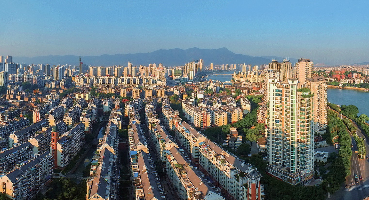 2018年，福州市臺江區(qū)蒼霞新城，高樓拔地而起，舊貌換新顏。