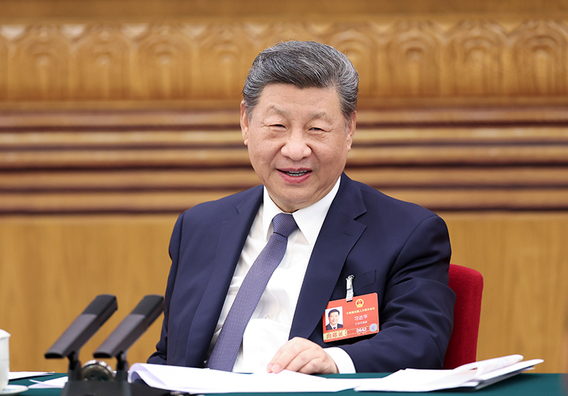 2026年3月5日下午，中共中央總書(shū)記、國(guó)家主席、中央軍委主席習(xí)近平參加他所在的十四屆全國(guó)人大四次會(huì)議江蘇代表團(tuán)審議。