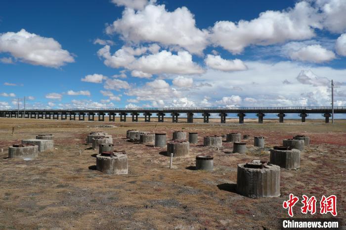 圖為中鐵西北院清水河樁基試驗(yàn)場。(資料圖) 中鐵西北科學(xué)研究院供圖