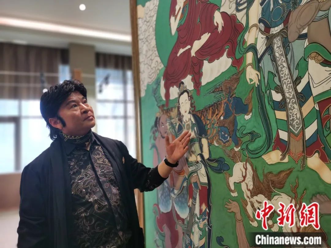 國家一級美術(shù)師劉觖。張?zhí)砀?攝