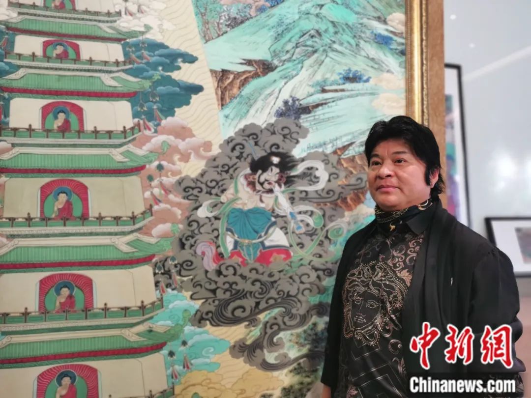 國家一級美術(shù)師劉觖。張?zhí)砀?攝