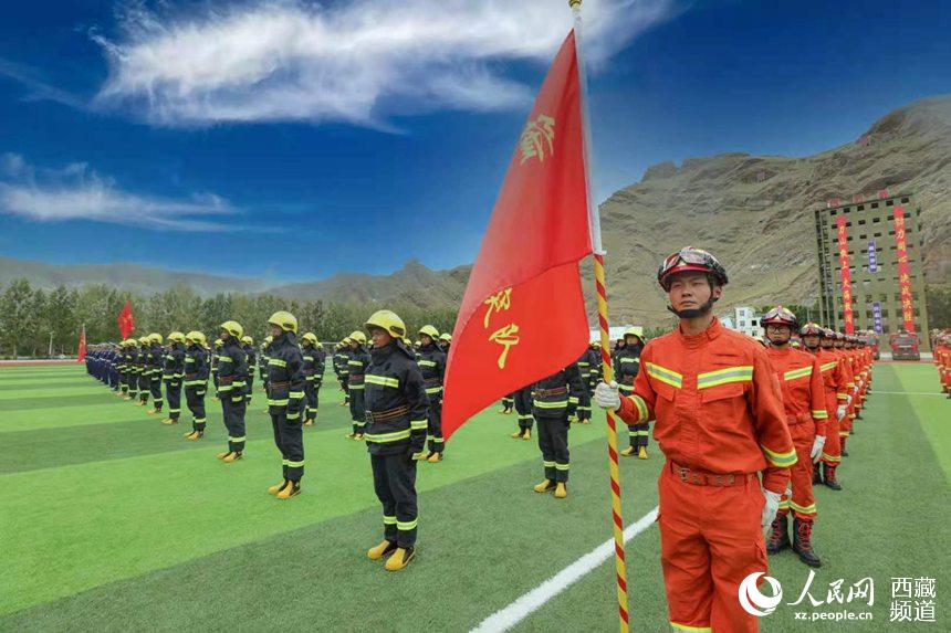 誓師大會現(xiàn)場。 人民網(wǎng) 李海霞 攝