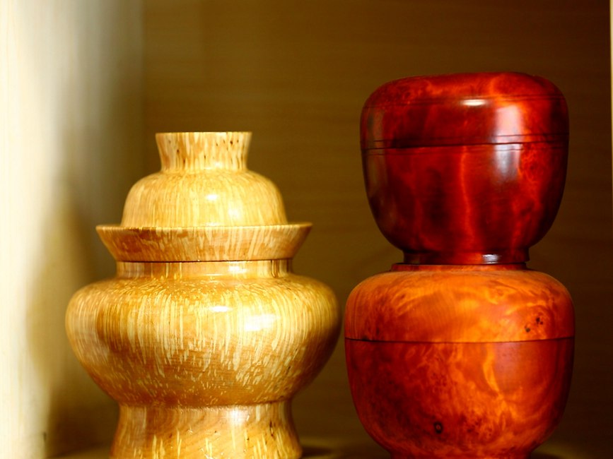 藏地木碗成品。