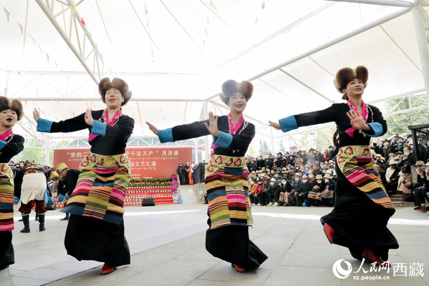 舞蹈《熱巴多吉》。人民網(wǎng) 次仁羅布攝