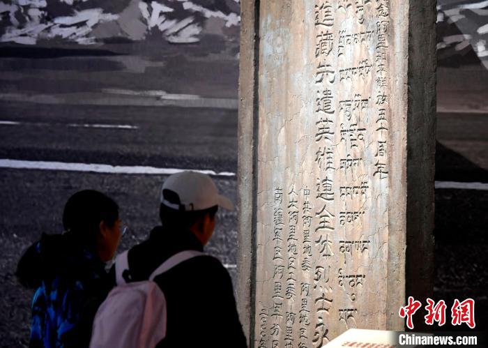 圖為5月18日，觀眾正在欣賞展覽?！±盍?攝