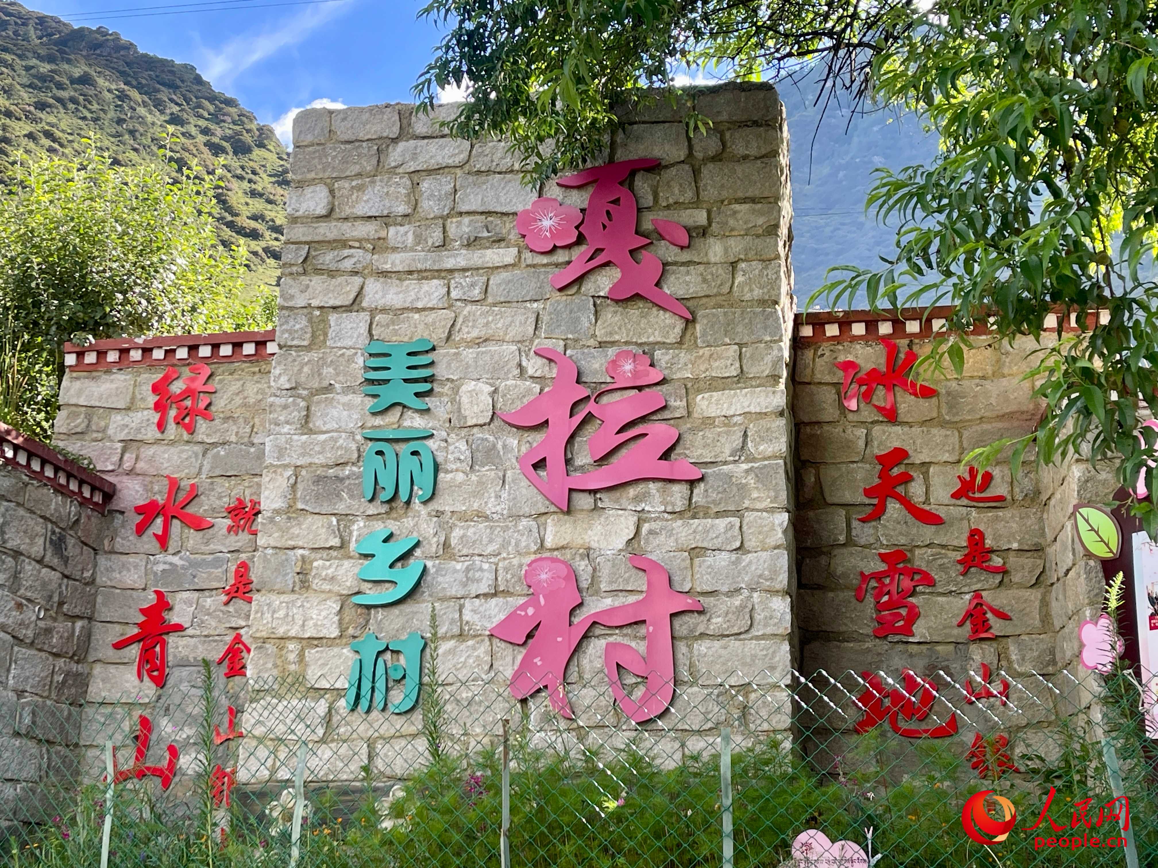 林芝鎮(zhèn)嘎拉村。人民網(wǎng) 周靜圓攝