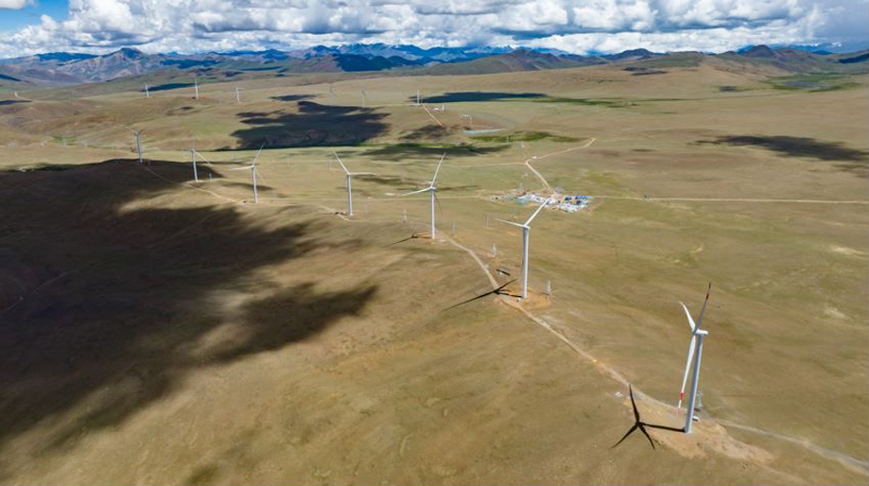 西藏措美哲古風(fēng)電場。受訪者供圖