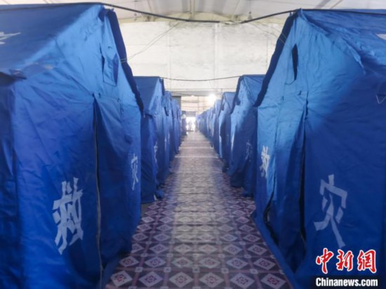 那曲火車站集中健康監(jiān)測點?！≈袊F路青藏集團有限公司拉薩車務段 供圖