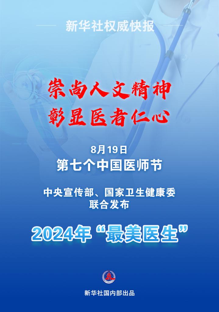 新華鮮報(bào)|致敬“白衣戰(zhàn)士”！2024年“最美醫(yī)生”發(fā)布